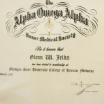 Honors: Alpha Omega Alpha