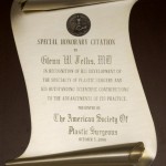 Honors: President's Citation American Society of Plastic Surgeons